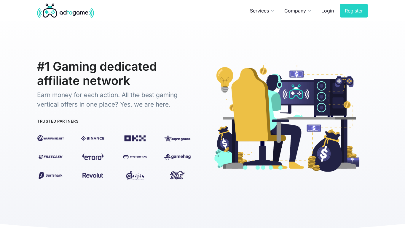 Programma di affiliazione Adtogame