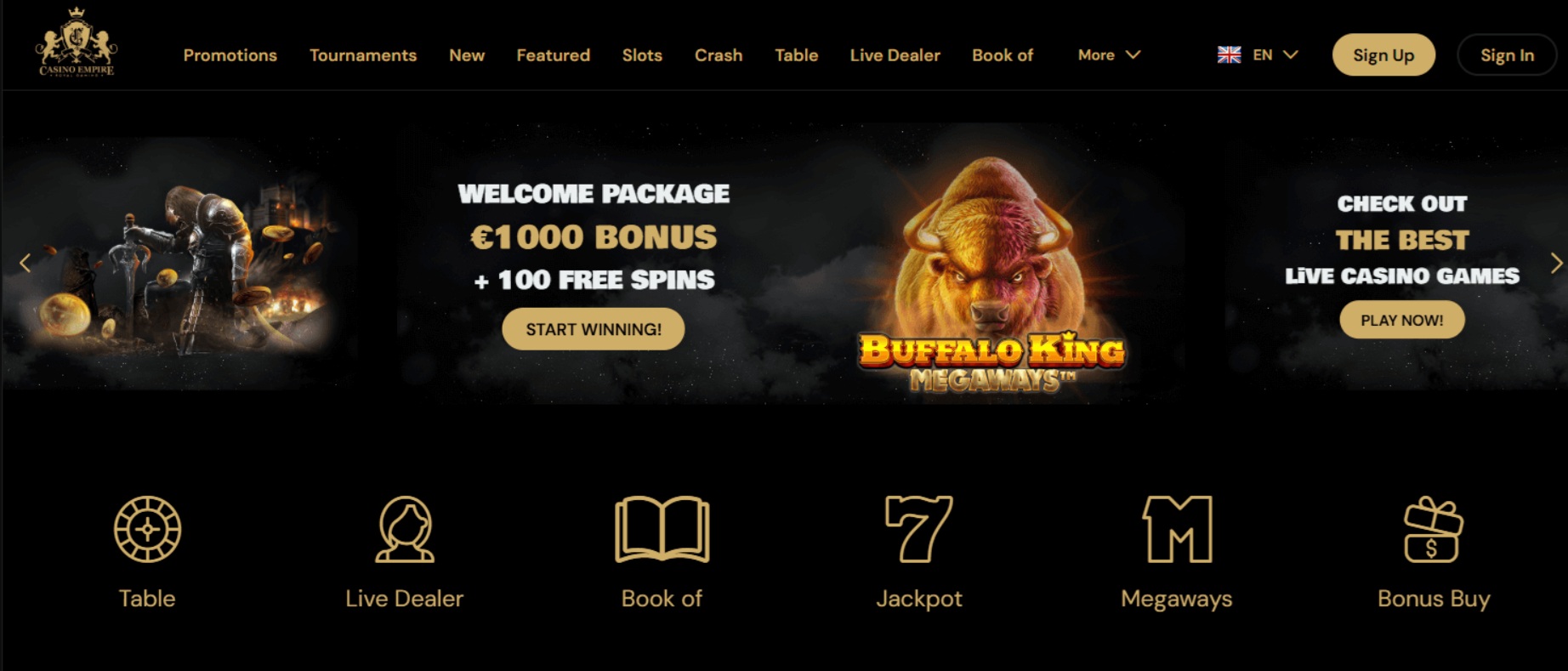 Programma di Affiliazione Casino Empire