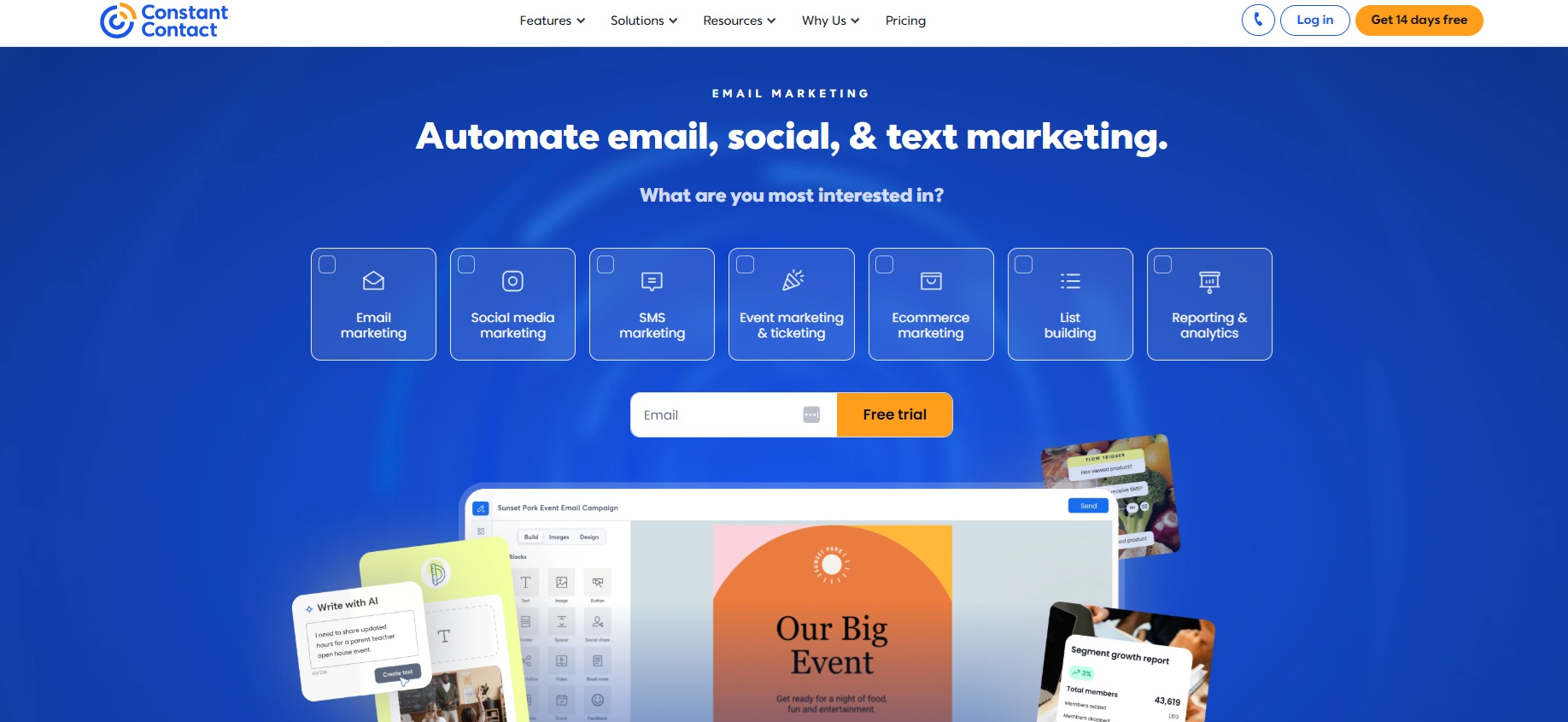 Programma di Affiliazione Email Marketing Constant Contact