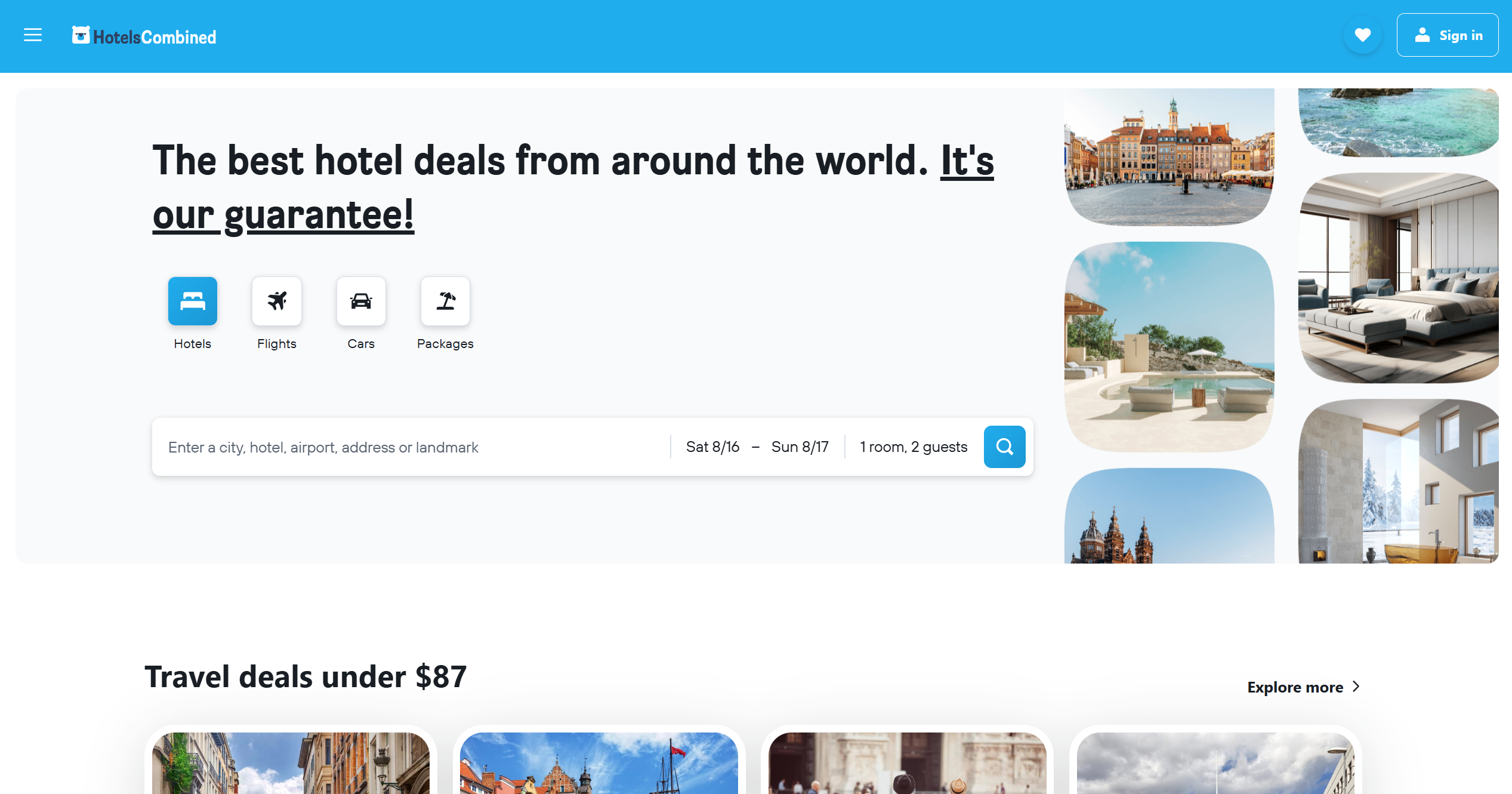 Programma di affiliazione HotelsCombined