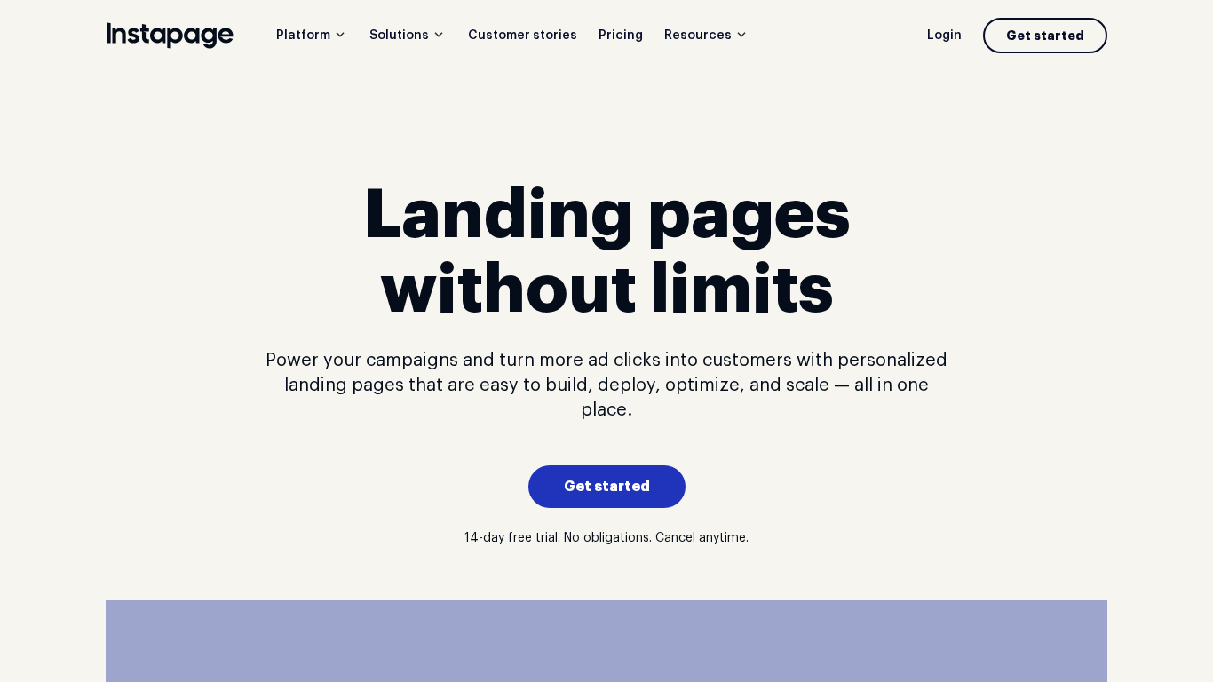 Programma di affiliazione Instapage