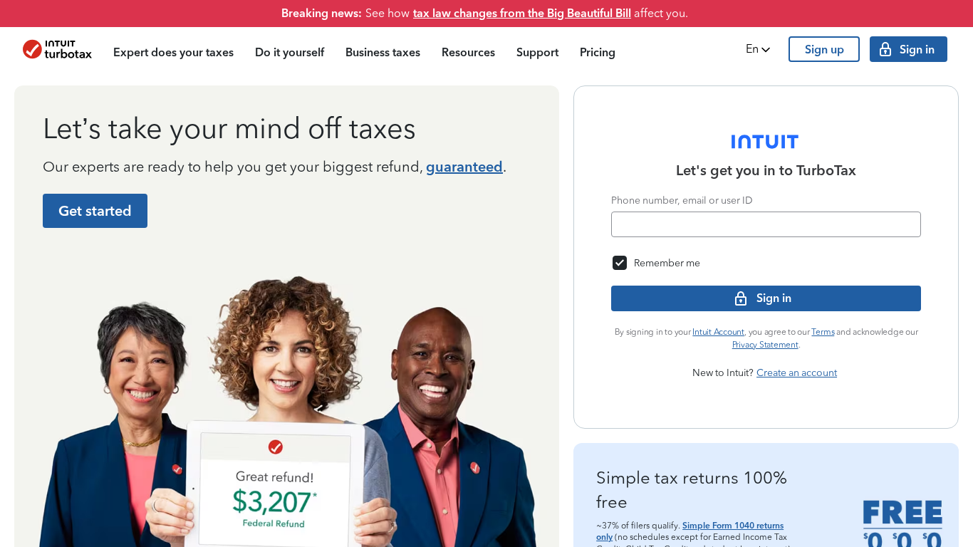 Programma di affiliazione Intuit TurboTax