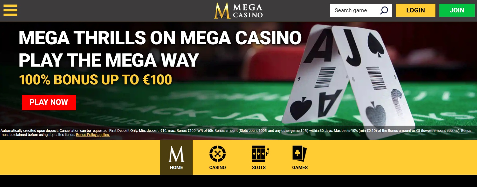 Programma di Affiliazione Mega Casino