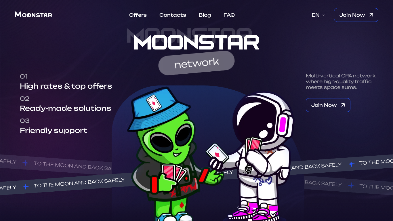 Programma di affiliazione Moonstar Network