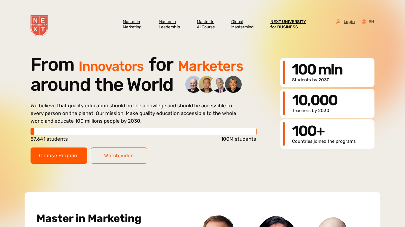 Programma di Affiliazione NEXT University