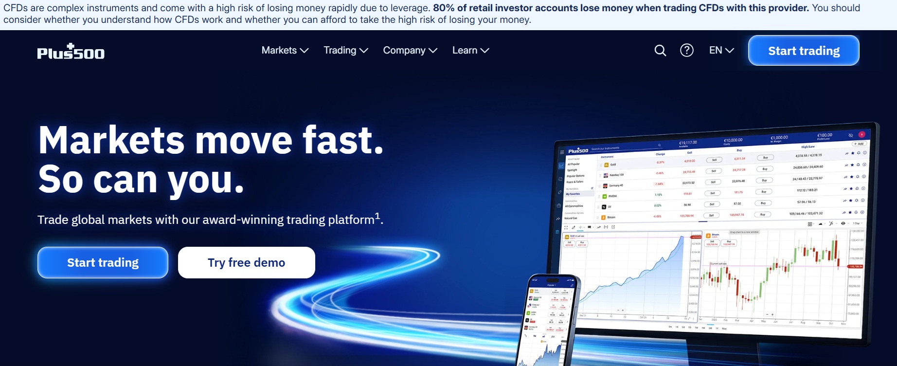 Programma di Affiliazione Plus500