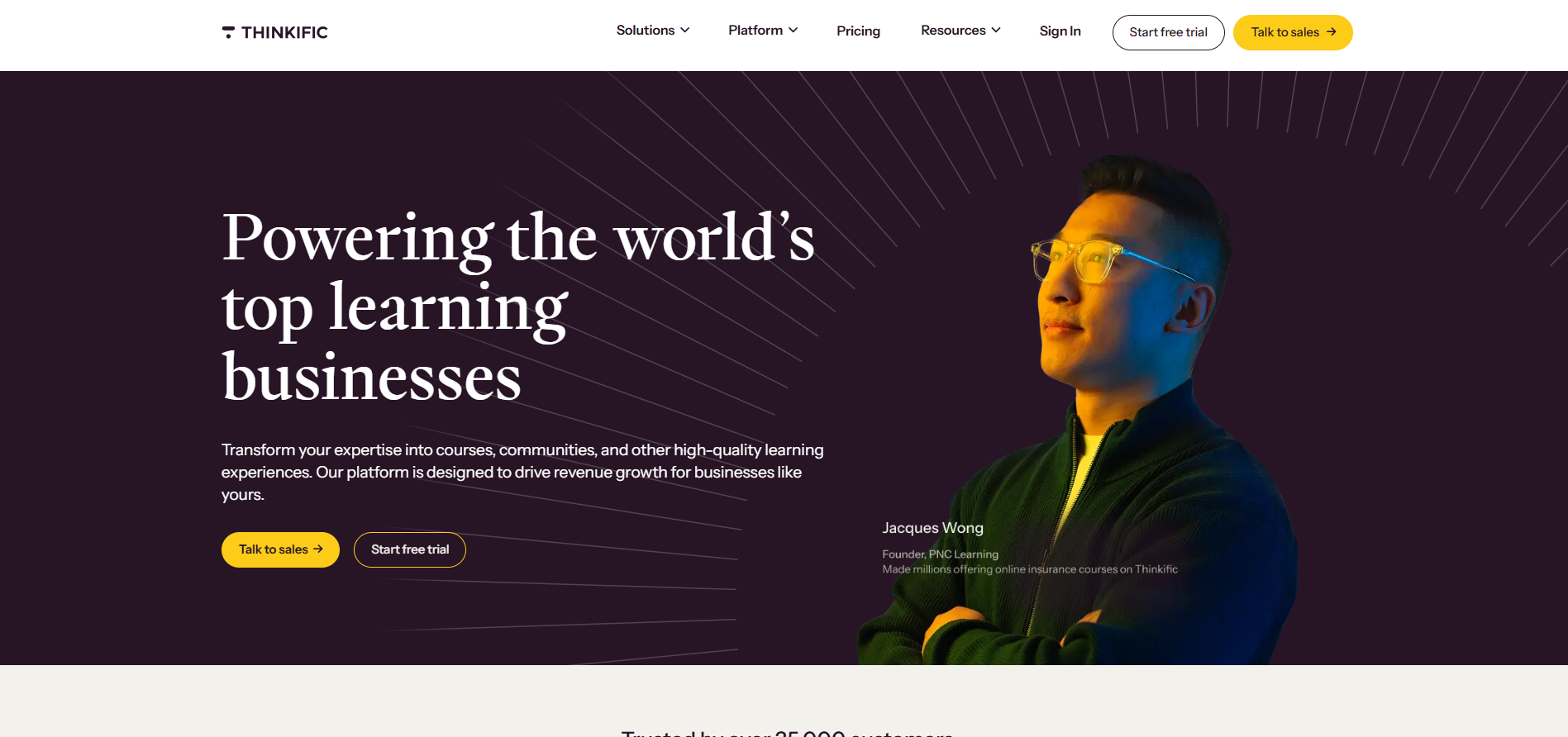 Programma di Affiliazione Thinkific