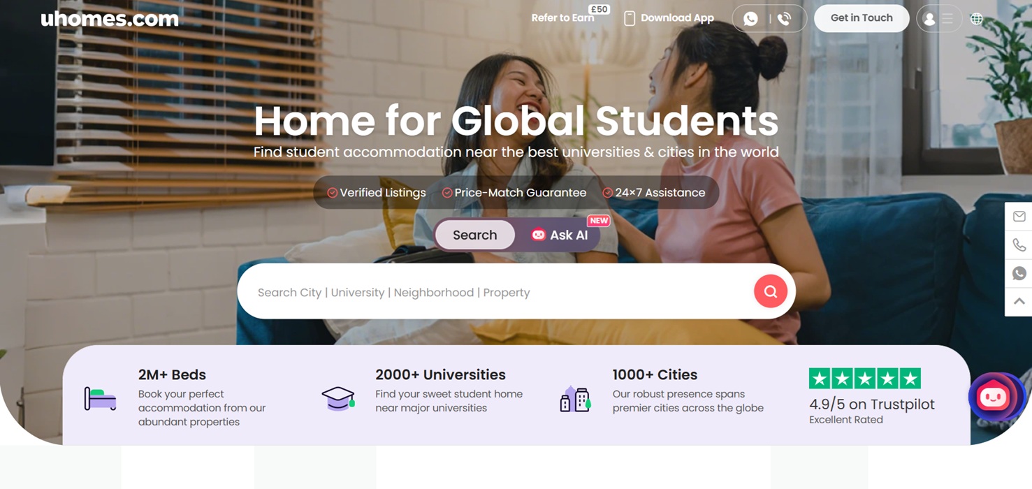 Programma di Affiliazione per Alloggi Studenti uhomes.com