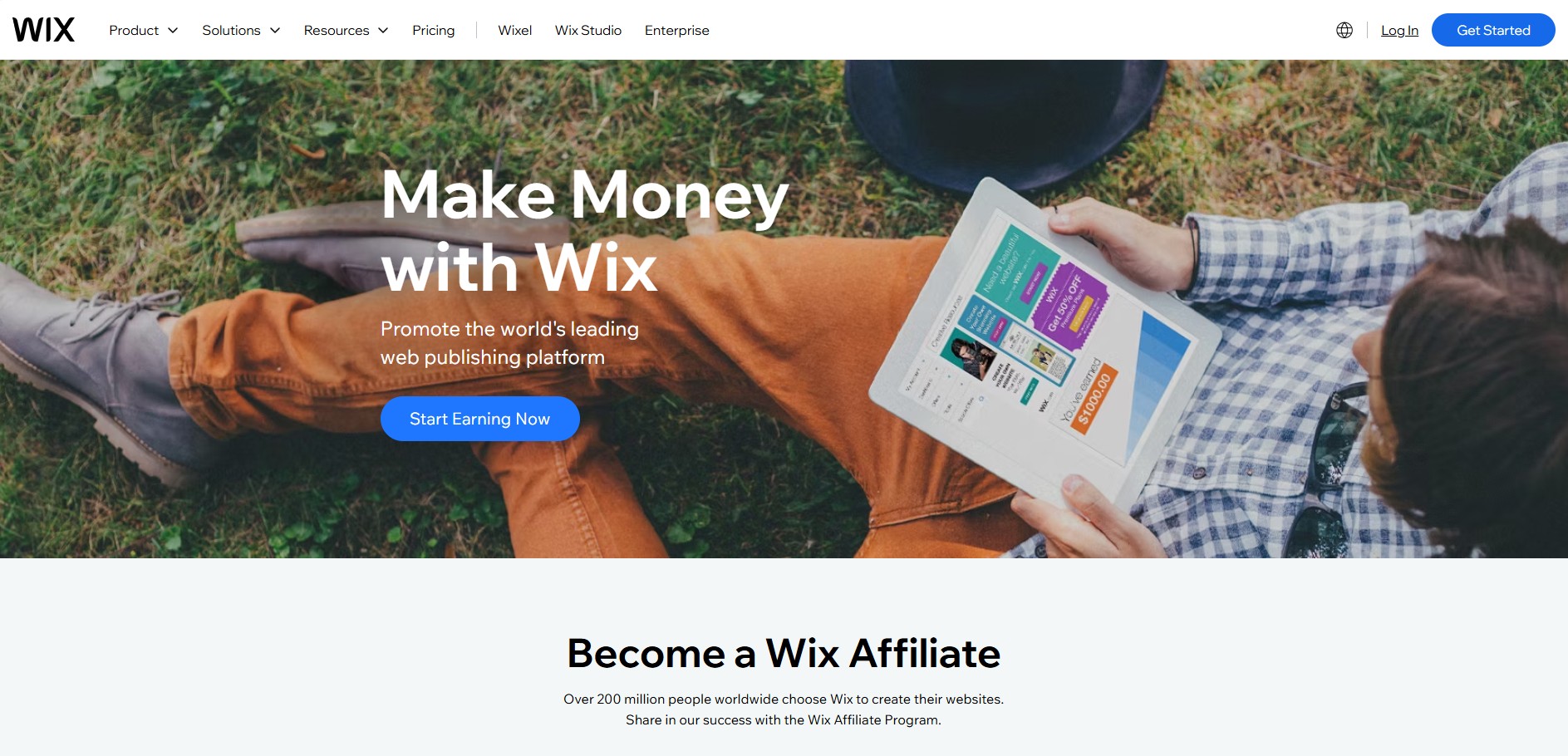Programma di affiliazione Wix