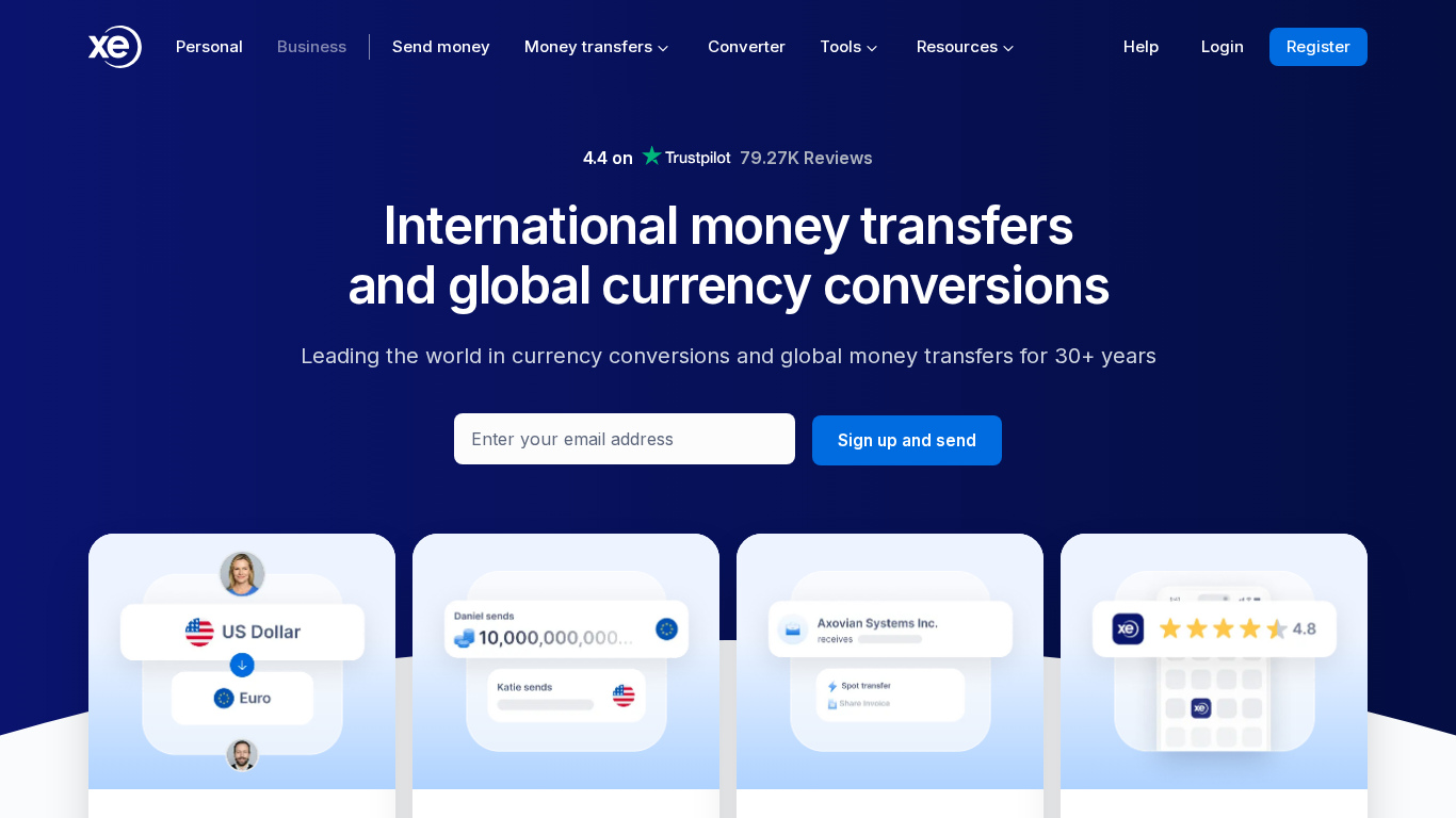 Programma di affiliazione XE.com