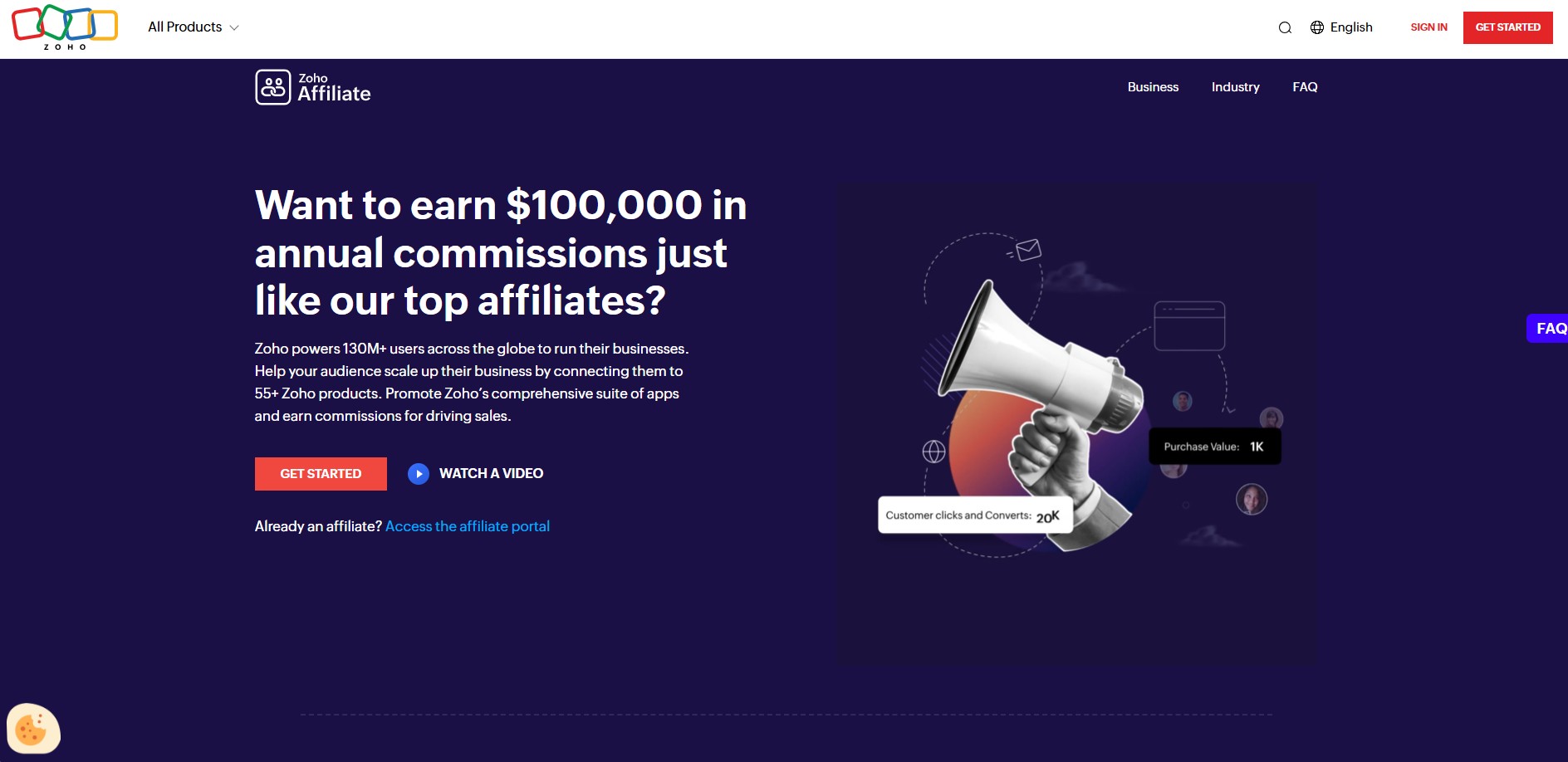 Programma di Affiliazione Zoho