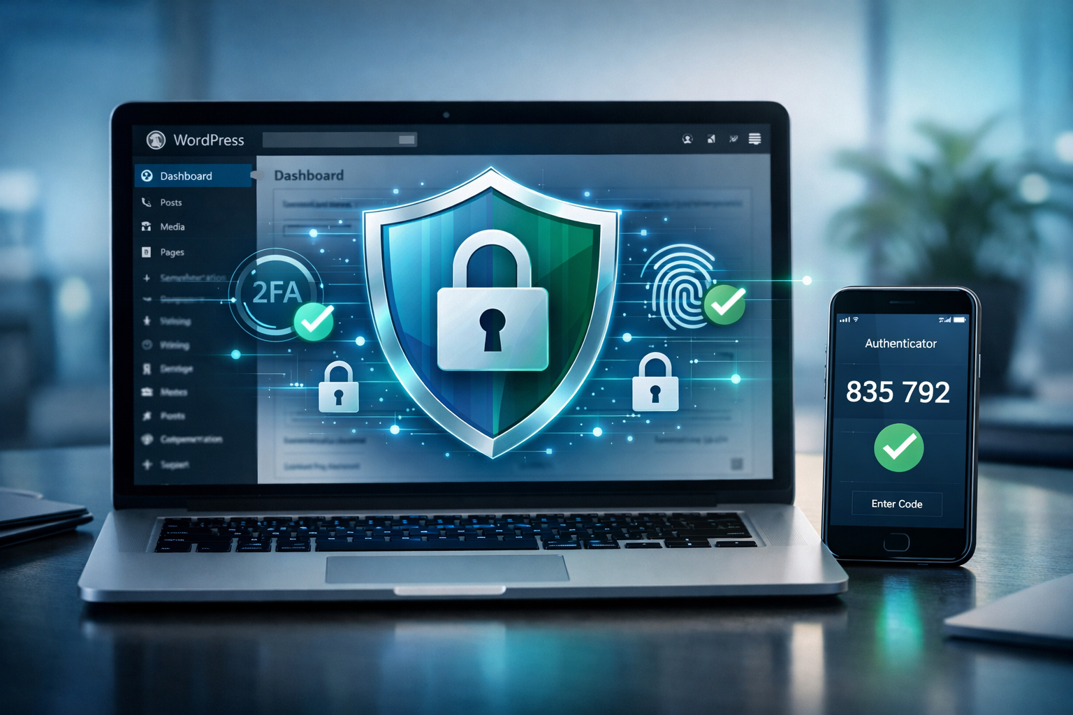 Accesso sicuro a WordPress con autenticazione a due fattori e URL di login nascosto