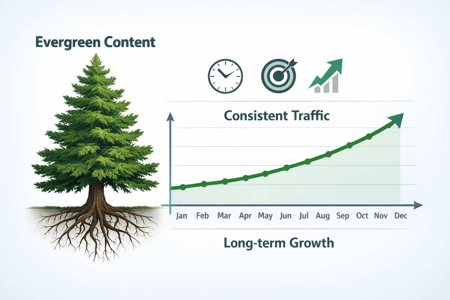 Come Far Durare i Contenuti Evergreen: Strategie per Traffico Senza Tempo