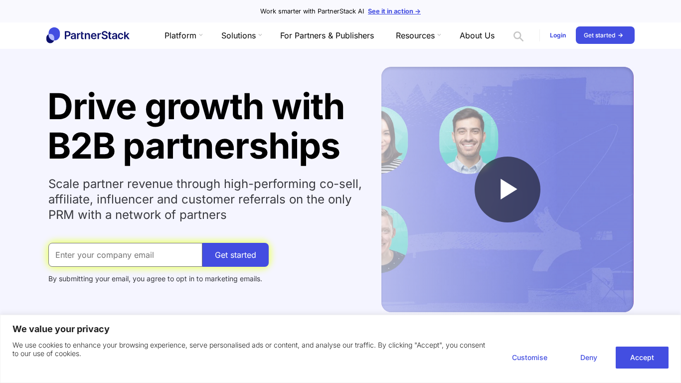 PartnerStack partner management platform