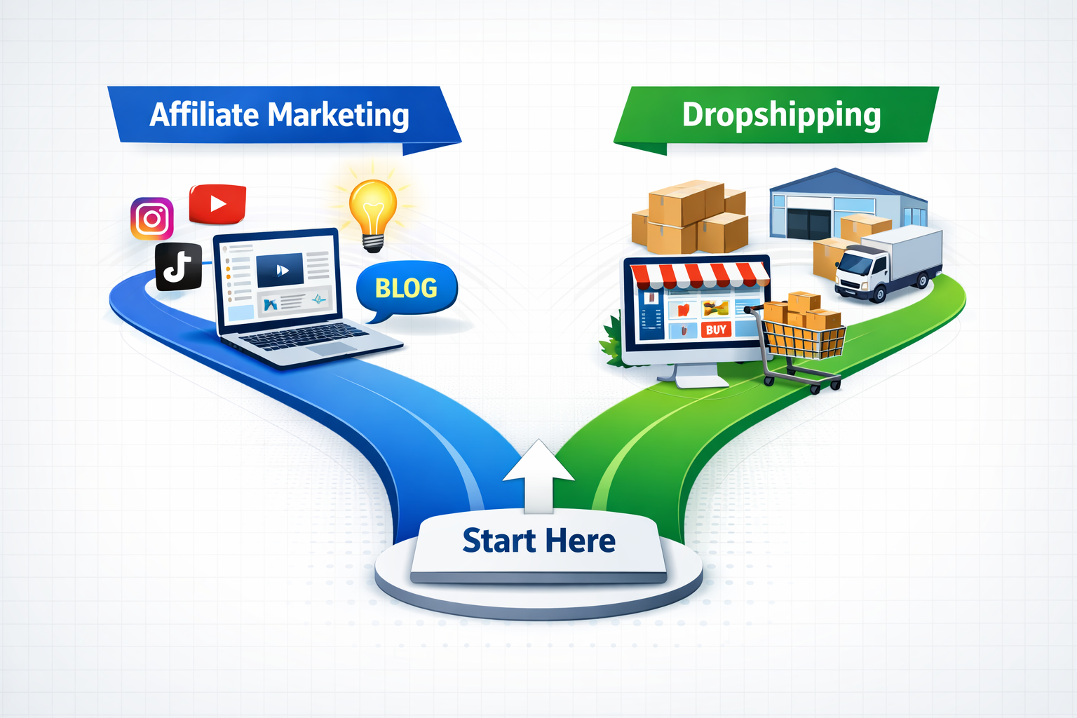 Affiliate Marketing vs Dropshipping: Quale modello di business è più facile da avviare