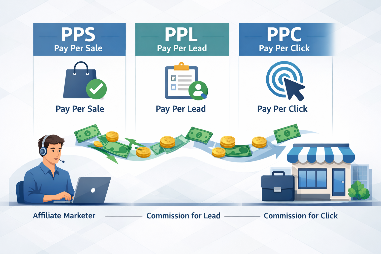Accordi di Pagamento Affiliati Più Comuni: PPS, PPL, PPC e Altri