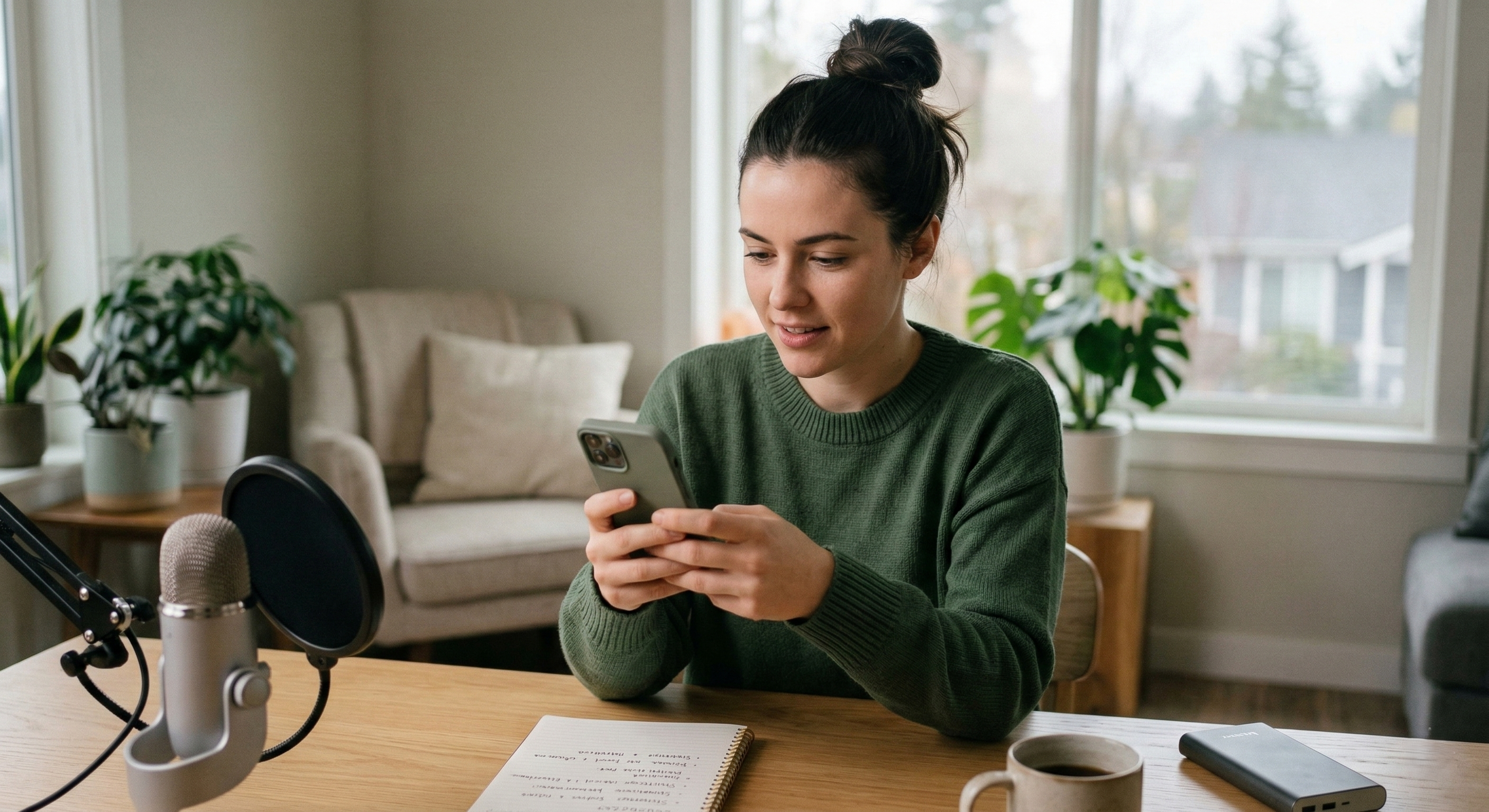 Donna nano-influencer che crea contenuti per la campagna della Giornata Internazionale della Donna