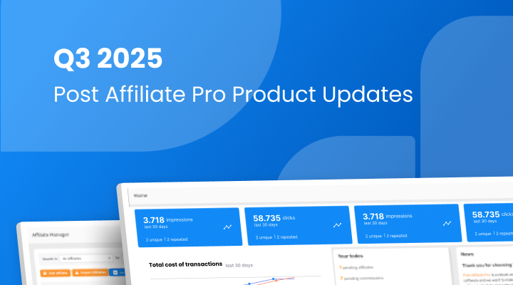 Aggiornamenti di Prodotto Post Affiliate Pro: Q3 2025