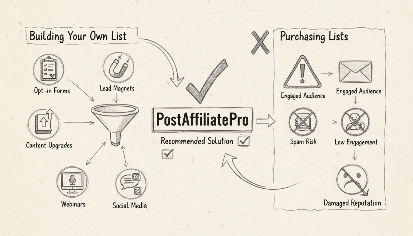 Come posso ottenere liste di email marketing?