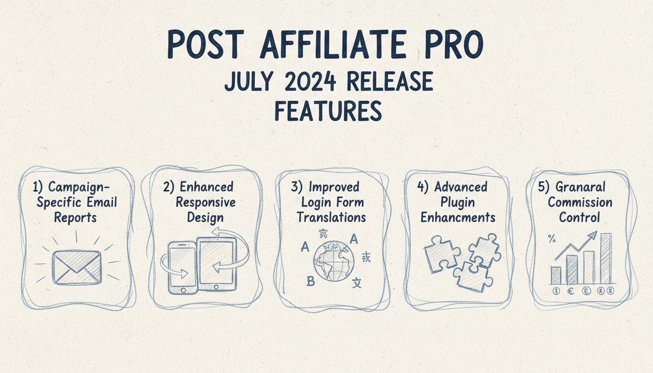 Post Affiliate Pro Release luglio 2024: report campagne, design reattivo, traduzioni, plugin avanzati, controllo commissioni