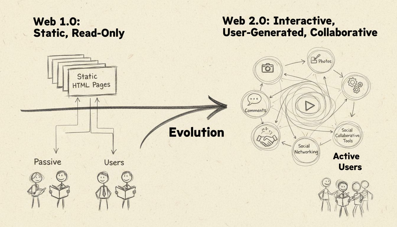 Cos'è il Web 2.0? Guida completa all'evoluzione interattiva del Web