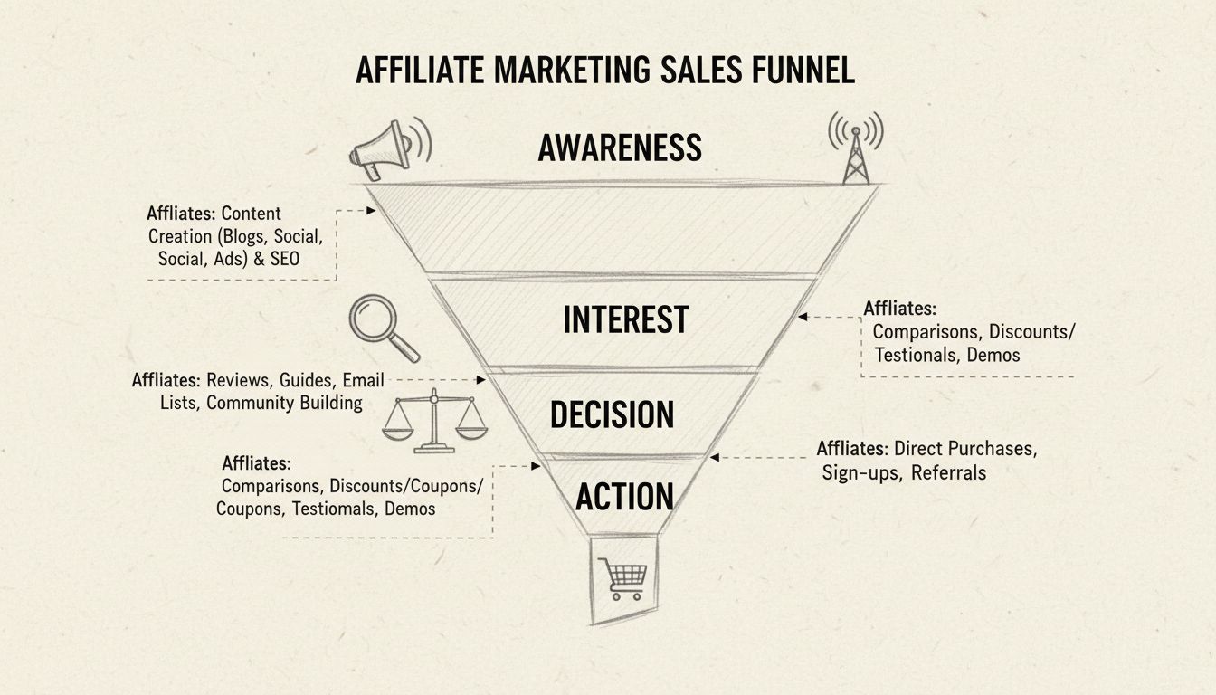 Affiliate Marketing nelle Fasi del Funnel di Vendita