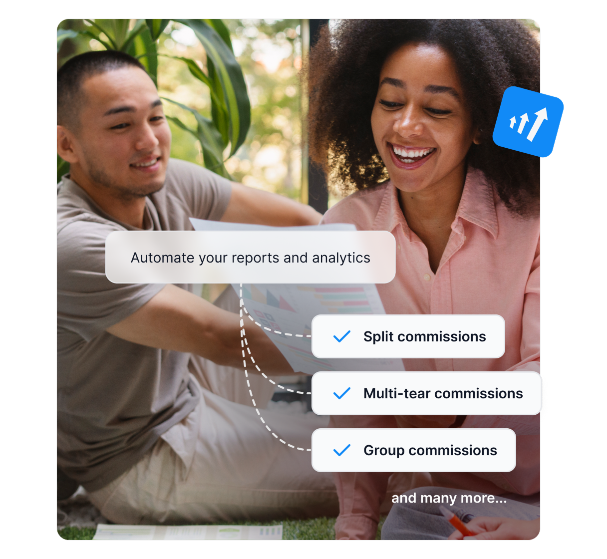 Un'infografica che mostra le aree in cui Post Affiliate Pro può aiutarti, come l'identificazione del pubblico, la creazione di strutture di commissione e altro ancora.