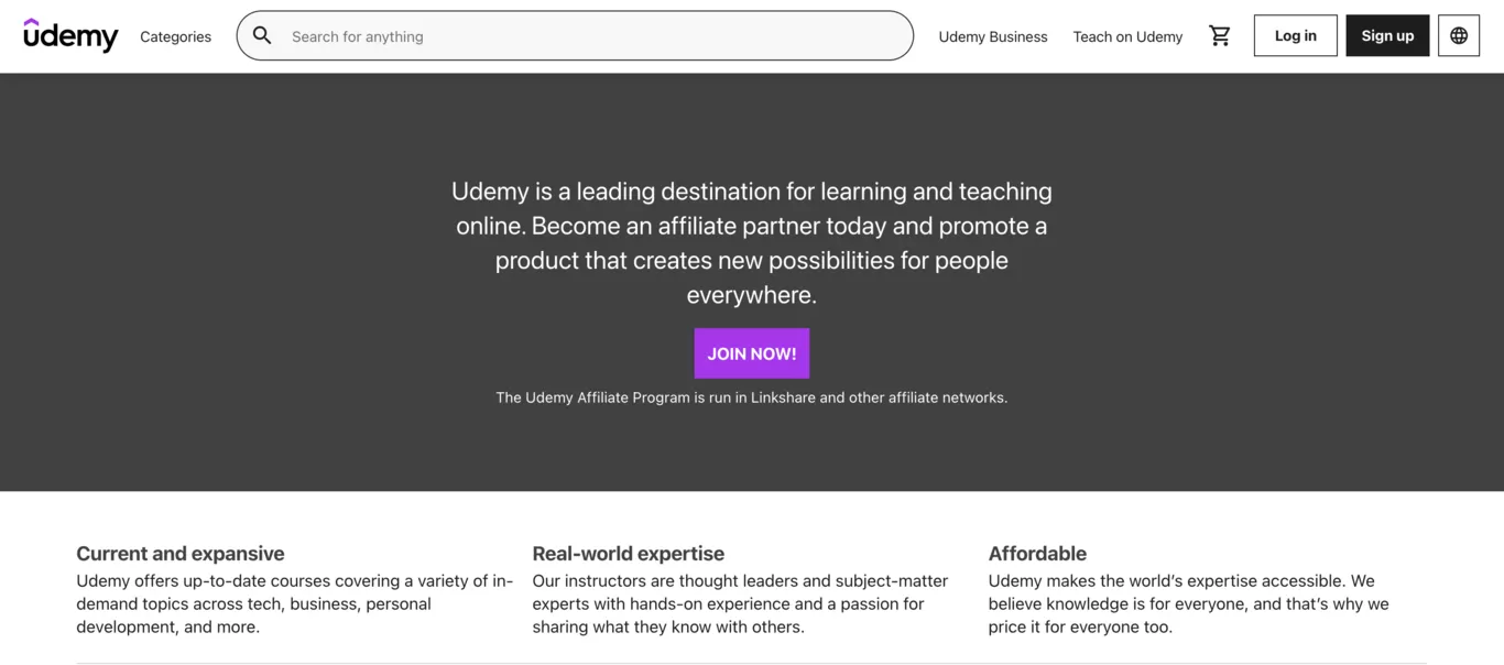 Migliori programmi di affiliazione Udemy