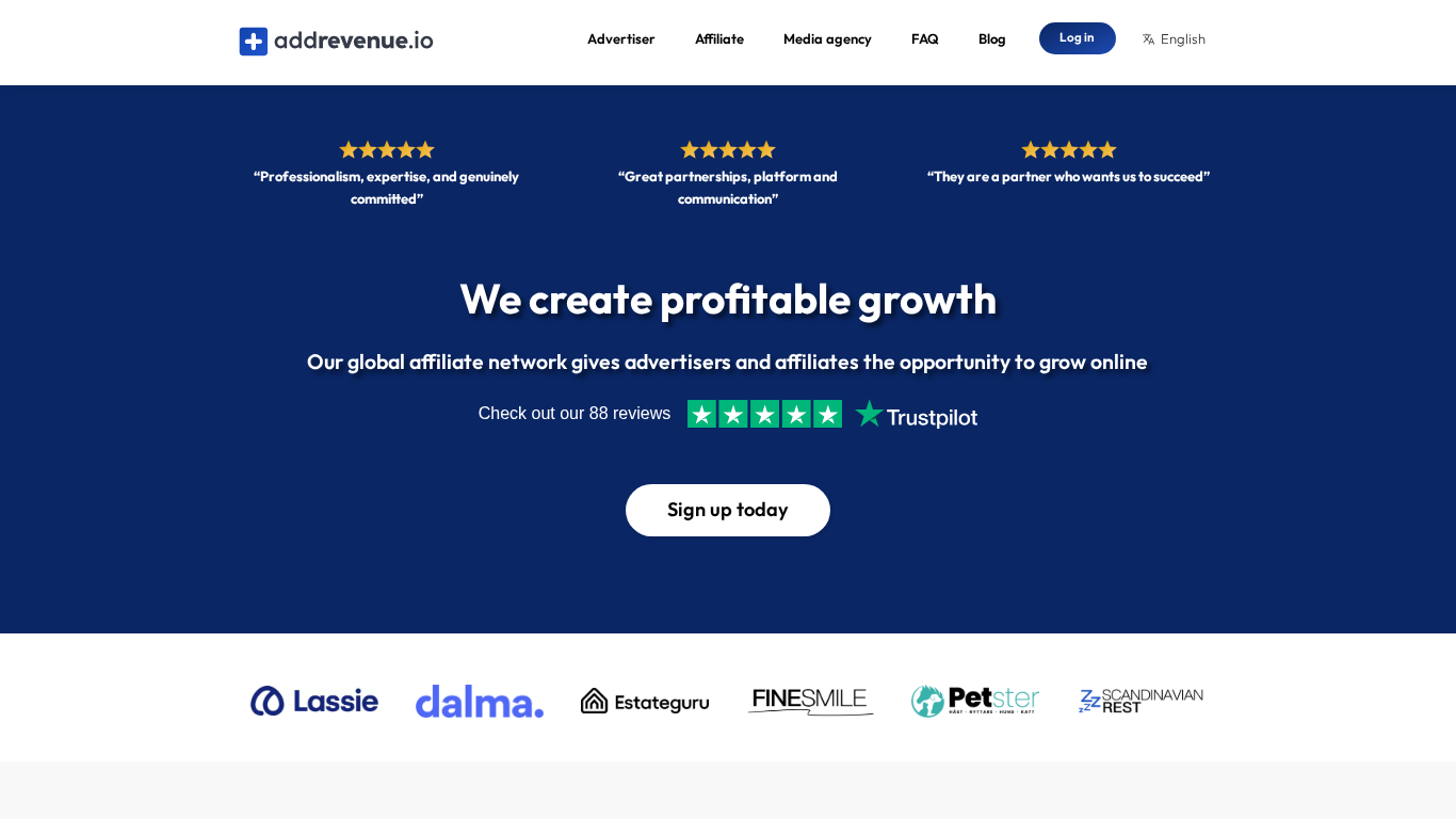 Programma di affiliazione Addrevenue.io