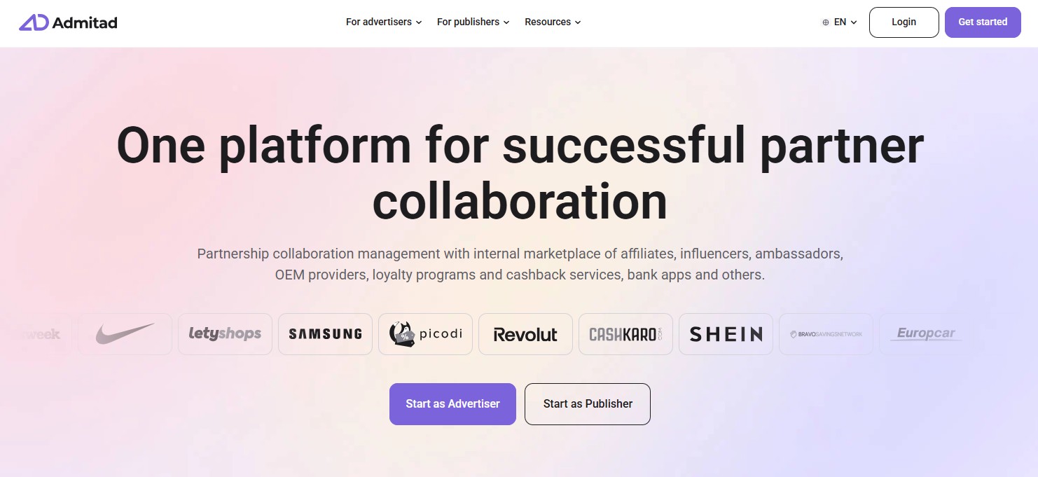 Programma di Affiliazione Admitad