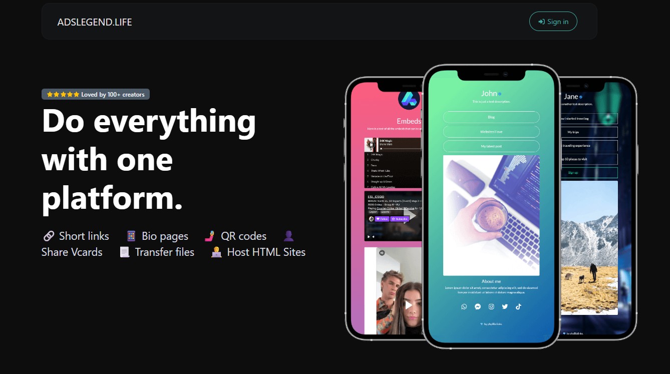 Programma di affiliazione AdsLegend