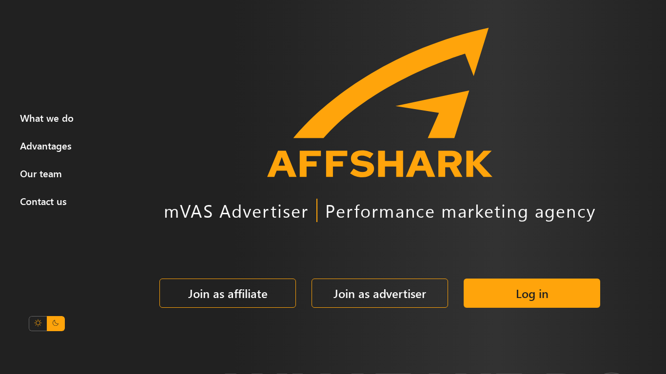 Programma di affiliazione Affshark