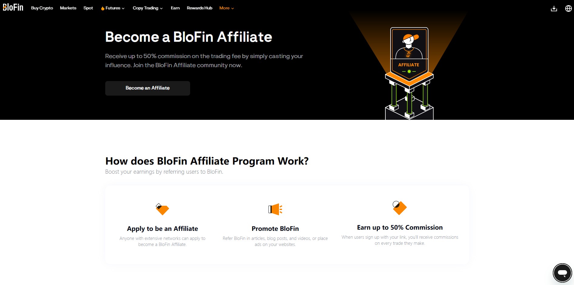 Programma di affiliazione Blofin