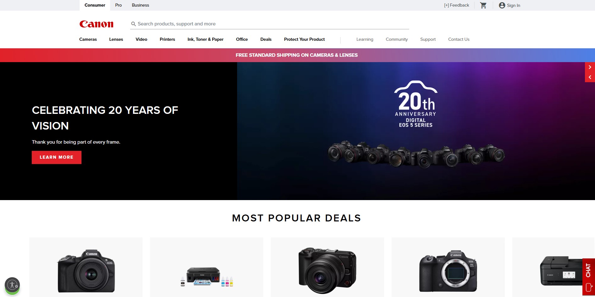 Programma di affiliazione Canon