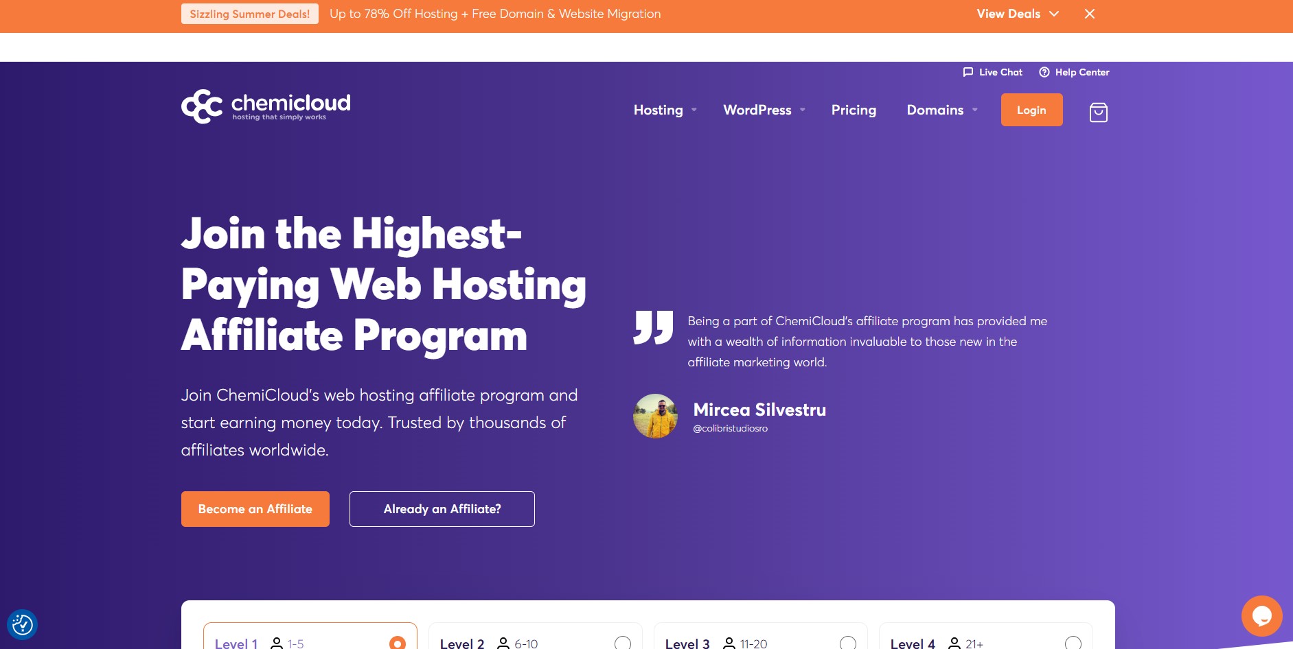 Programma di Affiliazione ChemiCloud