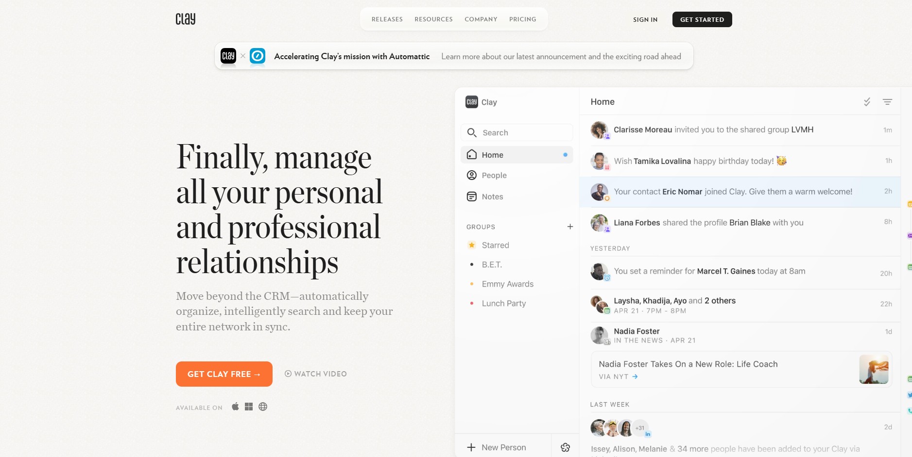 Programma di affiliazione Clay