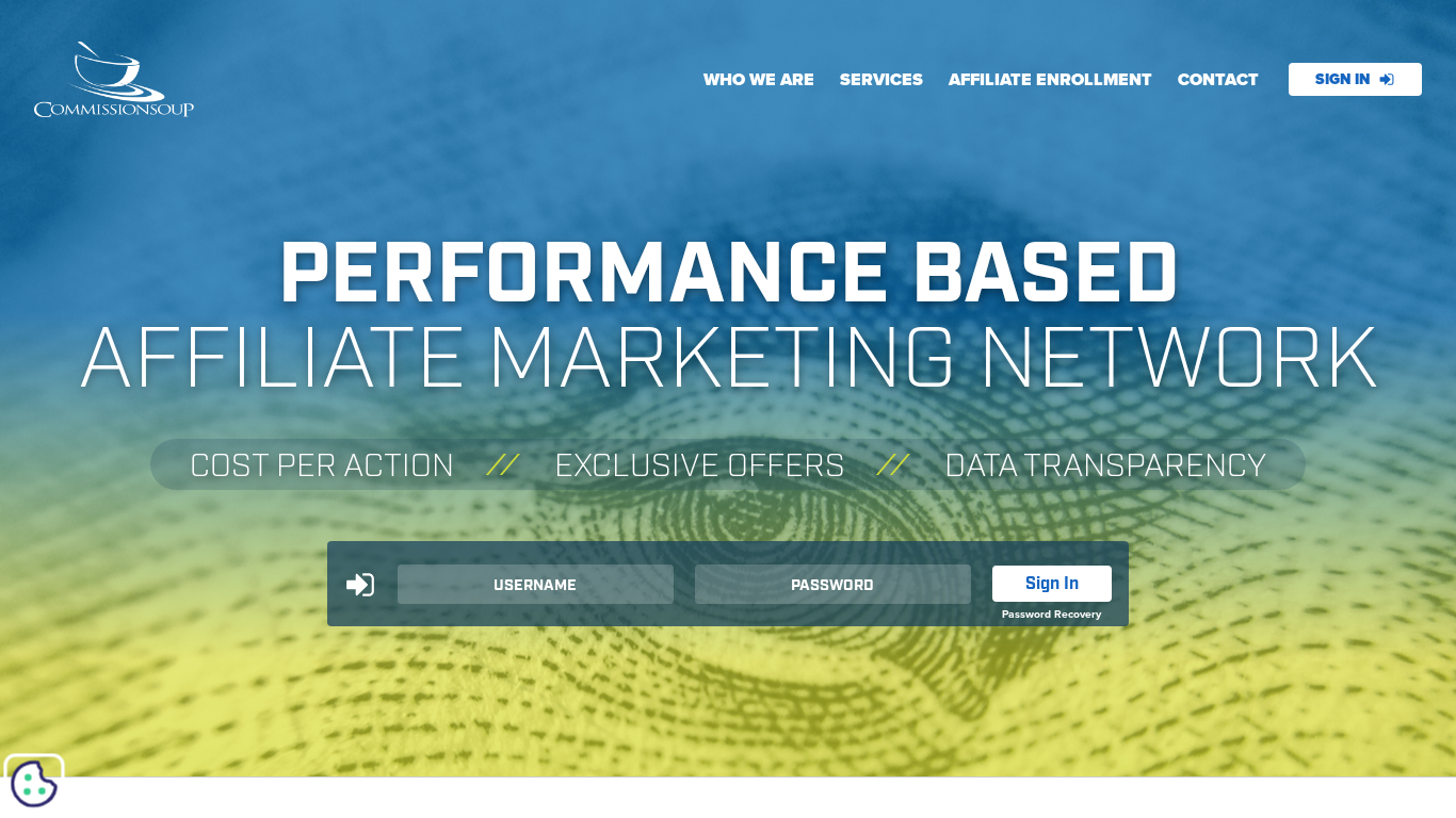 Programma di affiliazione Commisionsoup