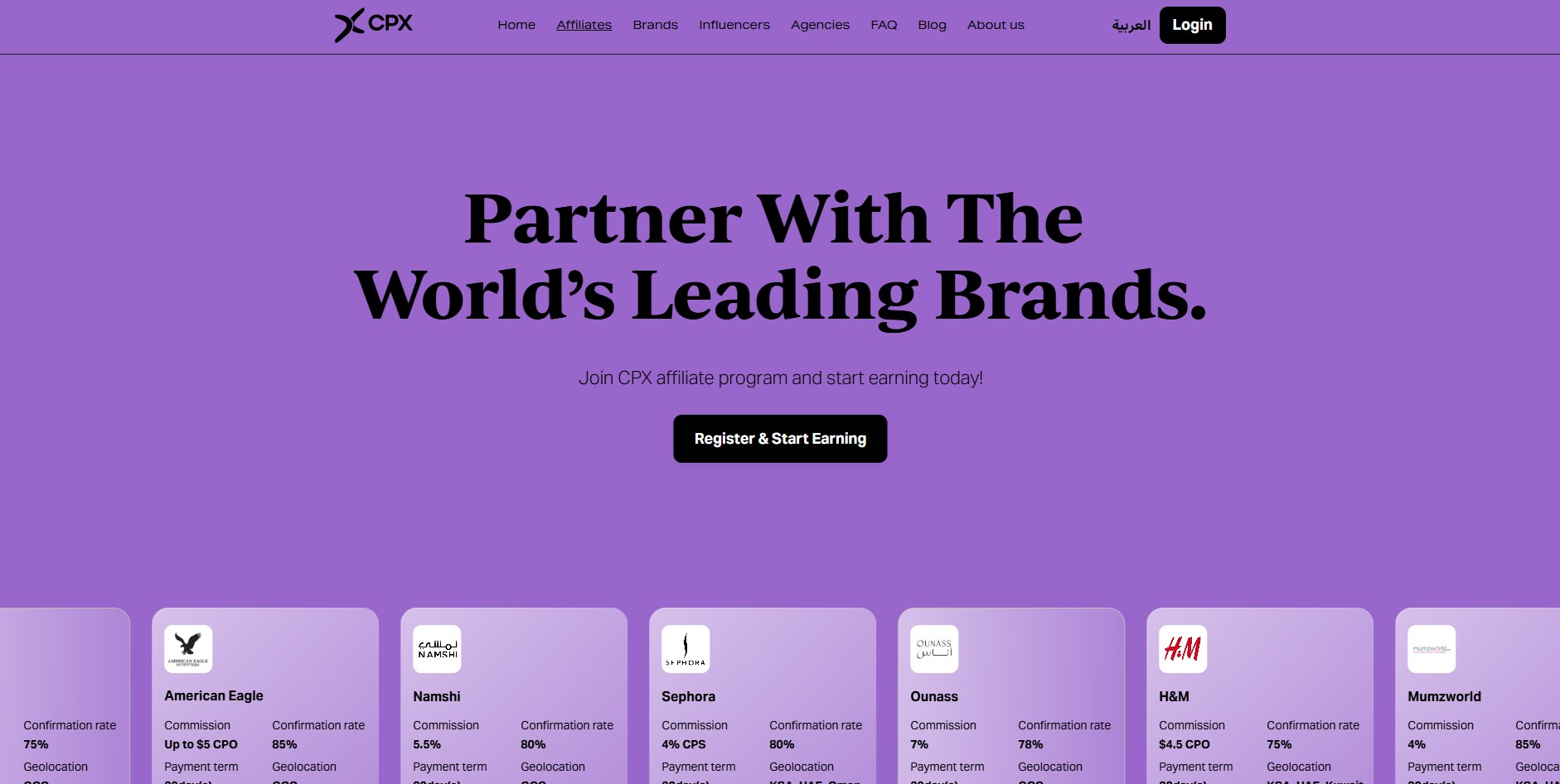 Programma di affiliazione CPX