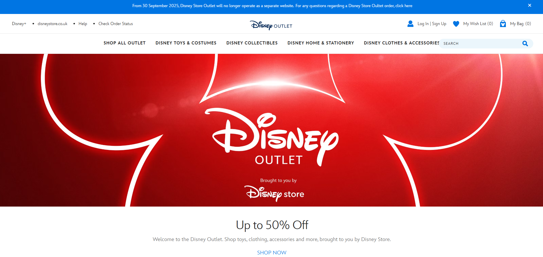Programma di Affiliazione Disney Outlet