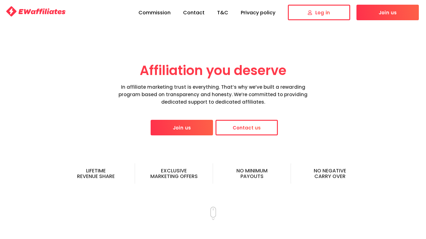 Programma di affiliazione EWaffiliates