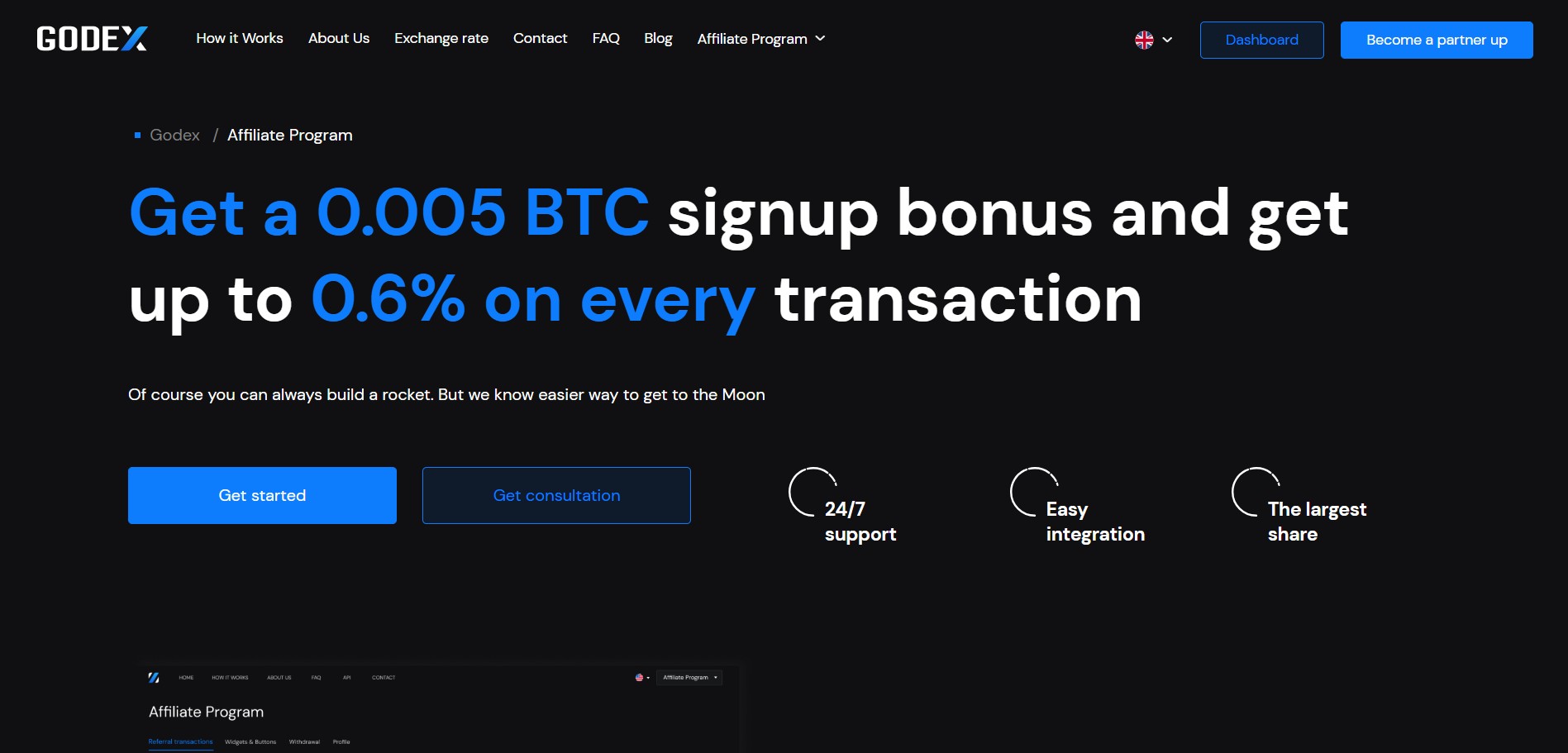 Programma di Affiliazione Godex Crypto