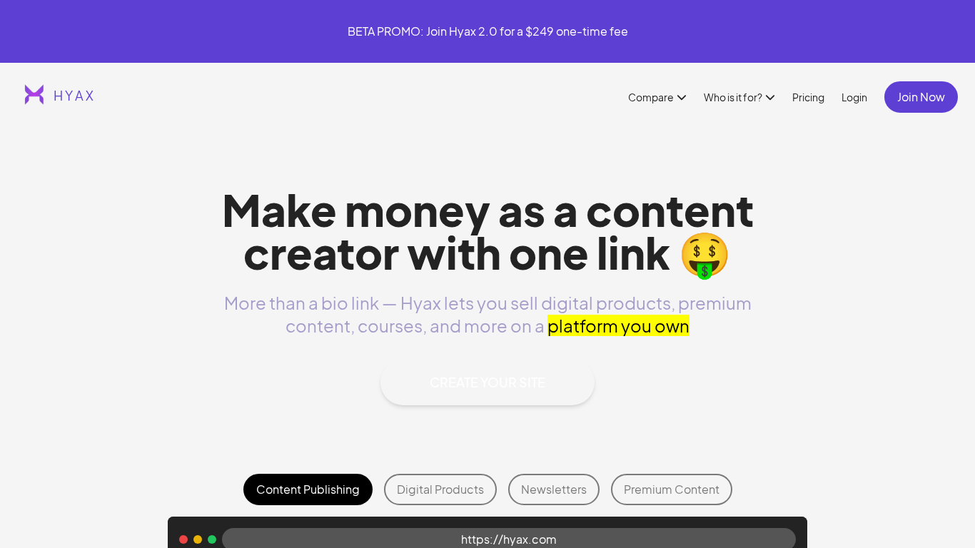 Programma di affiliazione Hyax