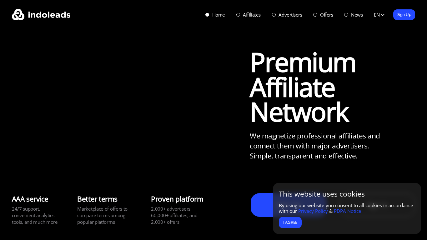 Programma di affiliazione Indoleads