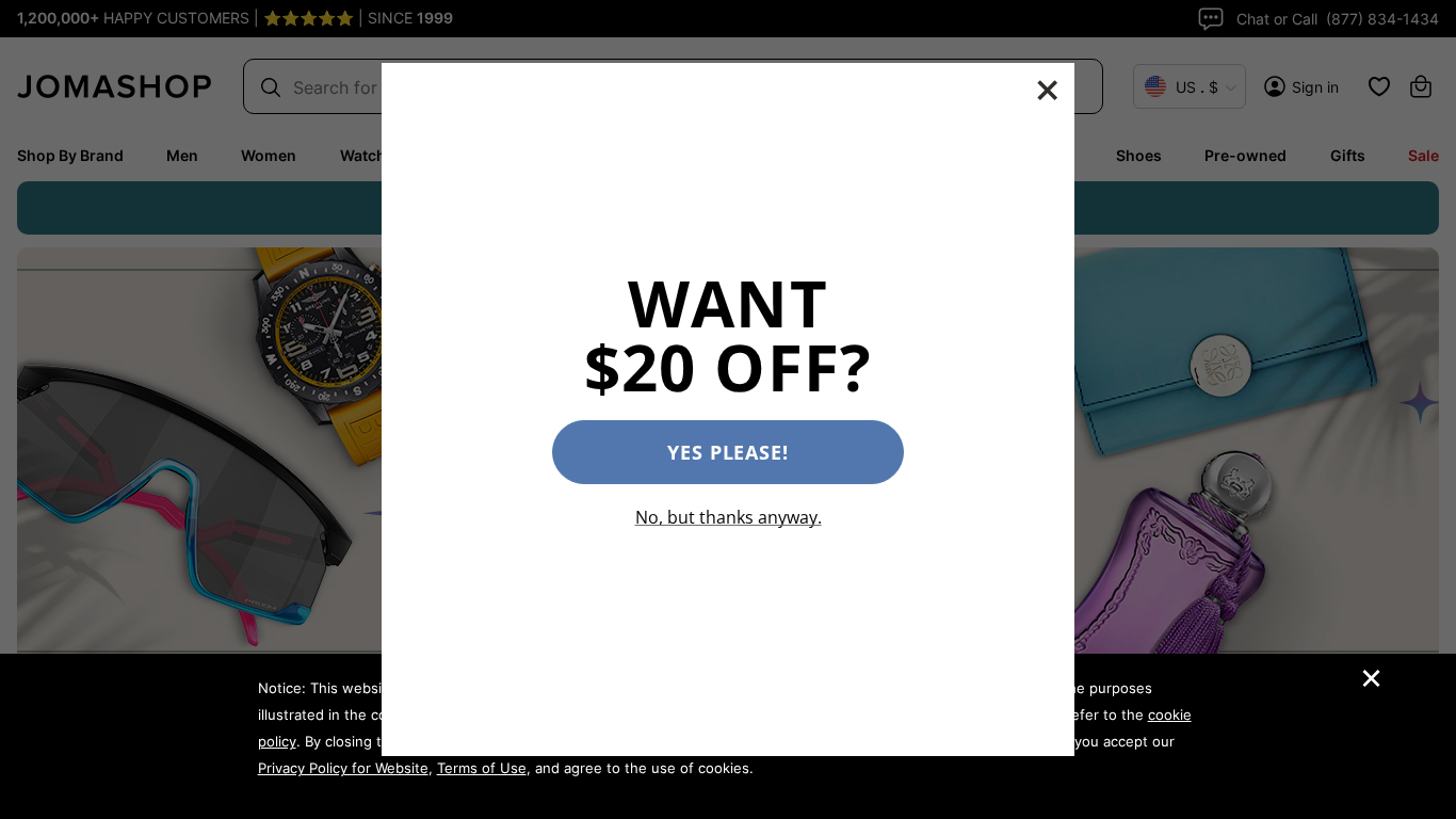 Programma di Affiliazione Jomashop.com