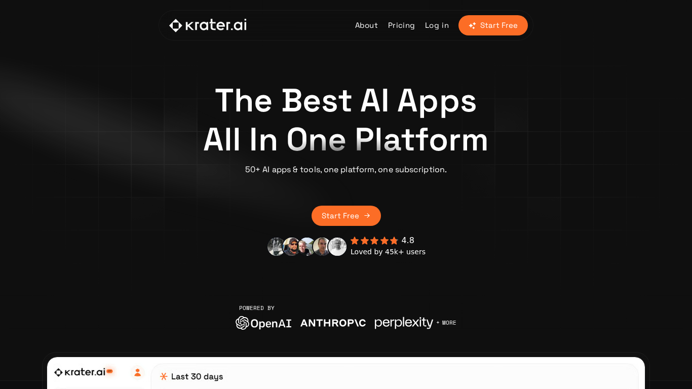 Programma di affiliazione Krater.ai