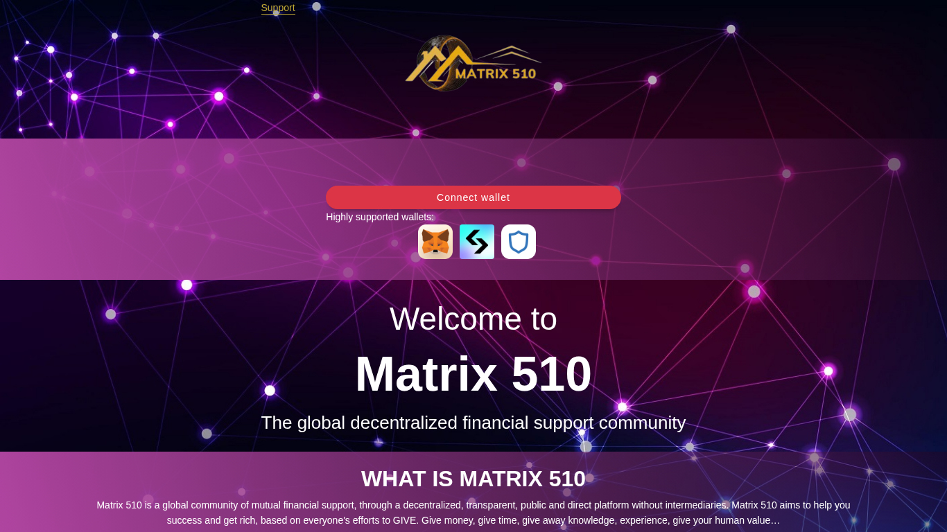 Programma di Affiliazione Matrix 510