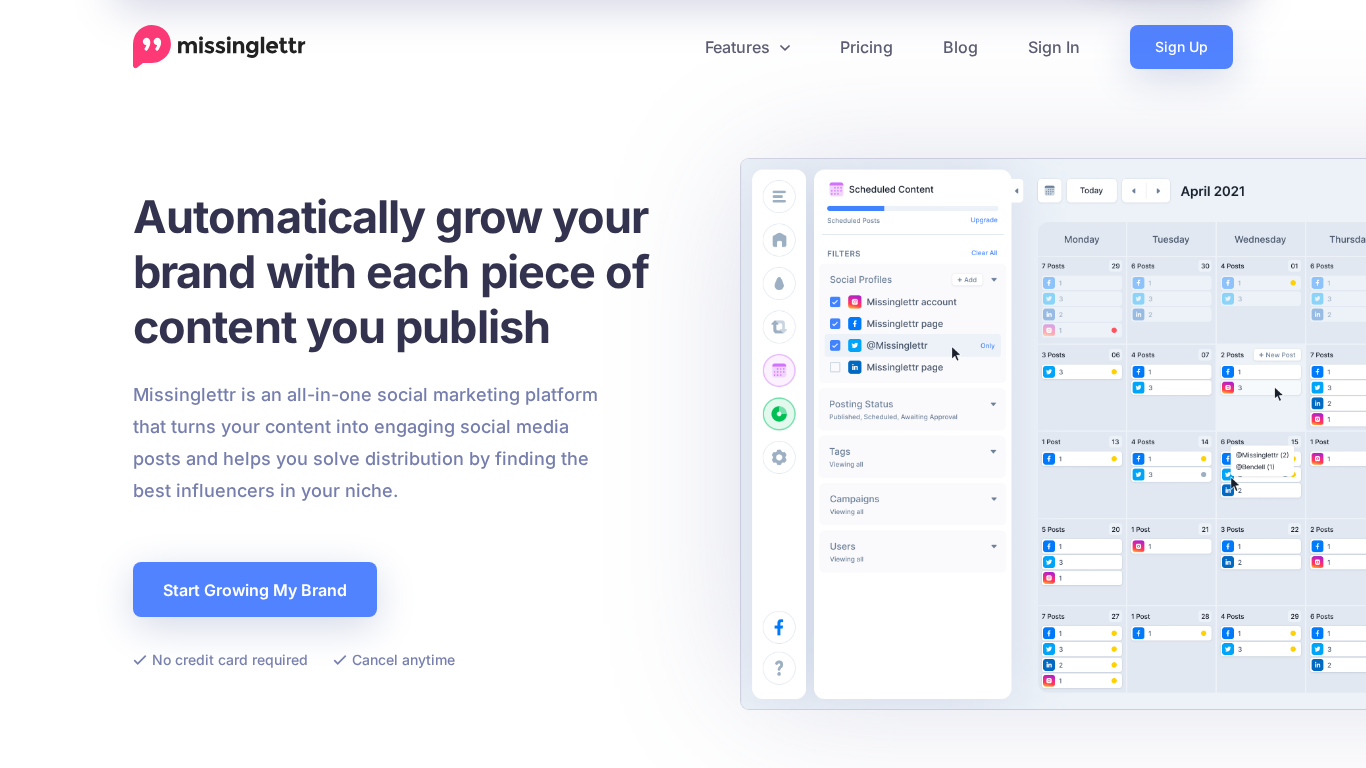 Programma di Affiliazione Missinglettr