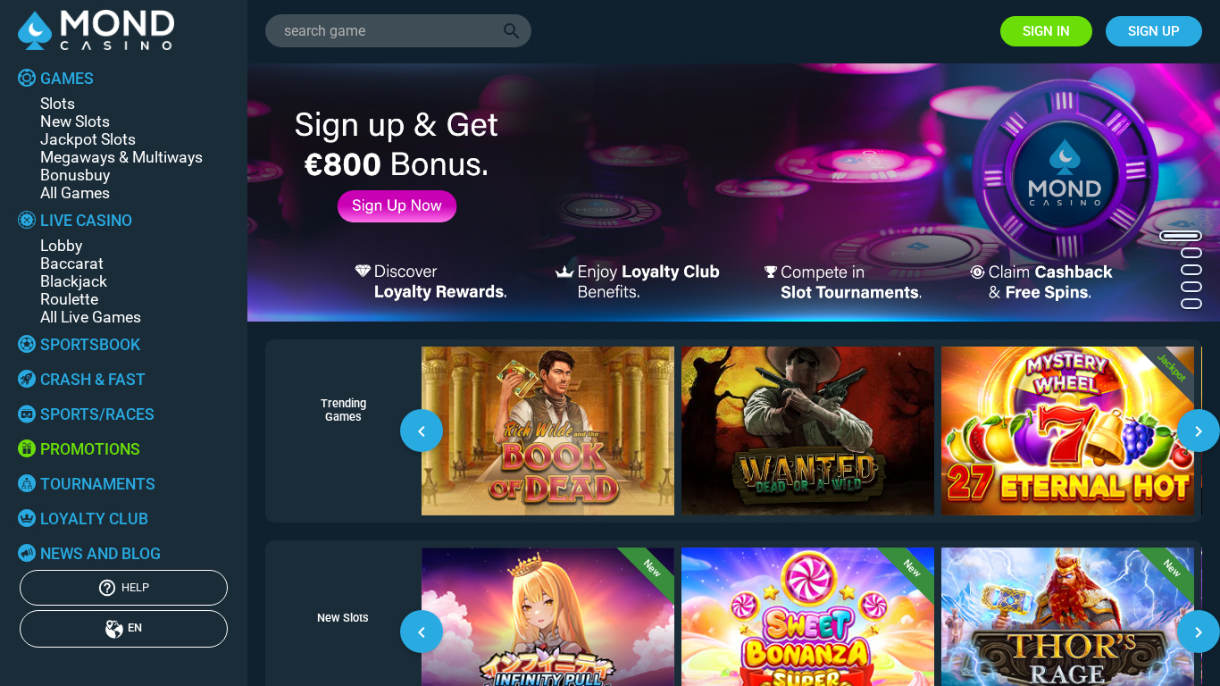 Programma di Affiliazione MondCasino