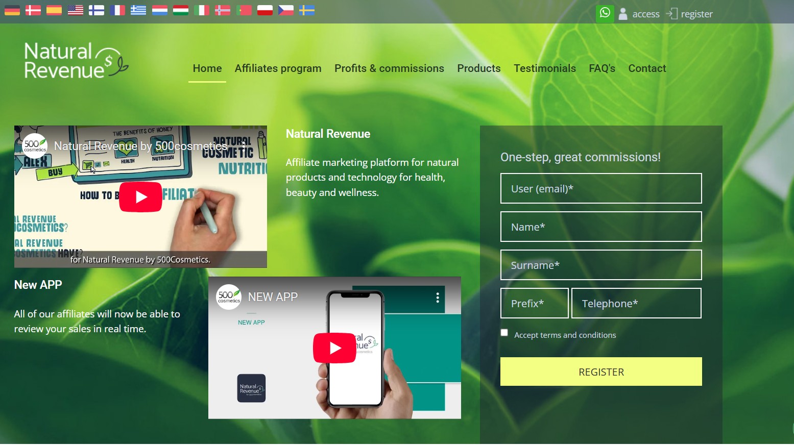 Programma di Affiliazione Natural Revenue