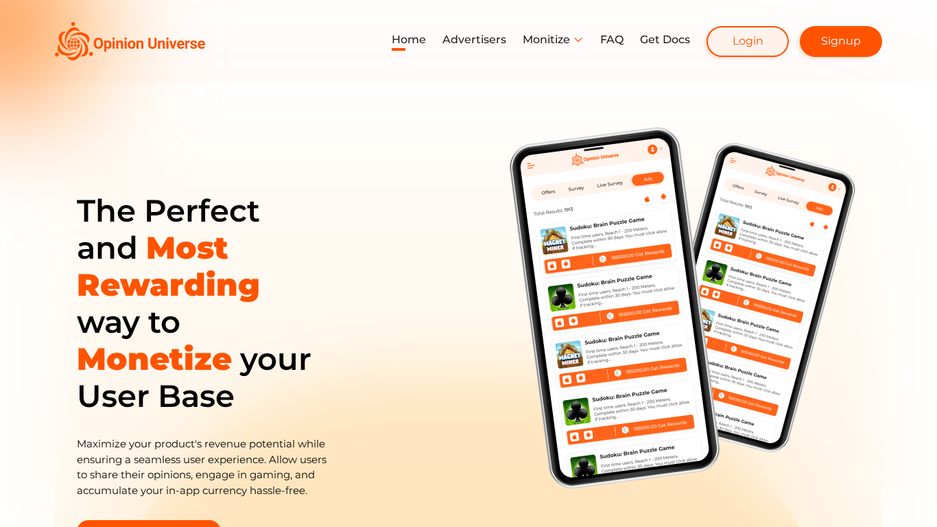 Programma di affiliazione Opinion Universe